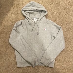 Gray small women’s champion hoodie